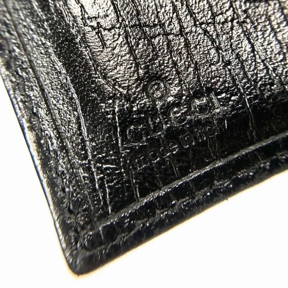 GUCCI BAMBOO GUCCISSIMA GG CANVAS LEATHER WALLET Vintage - Picture 8 of 12